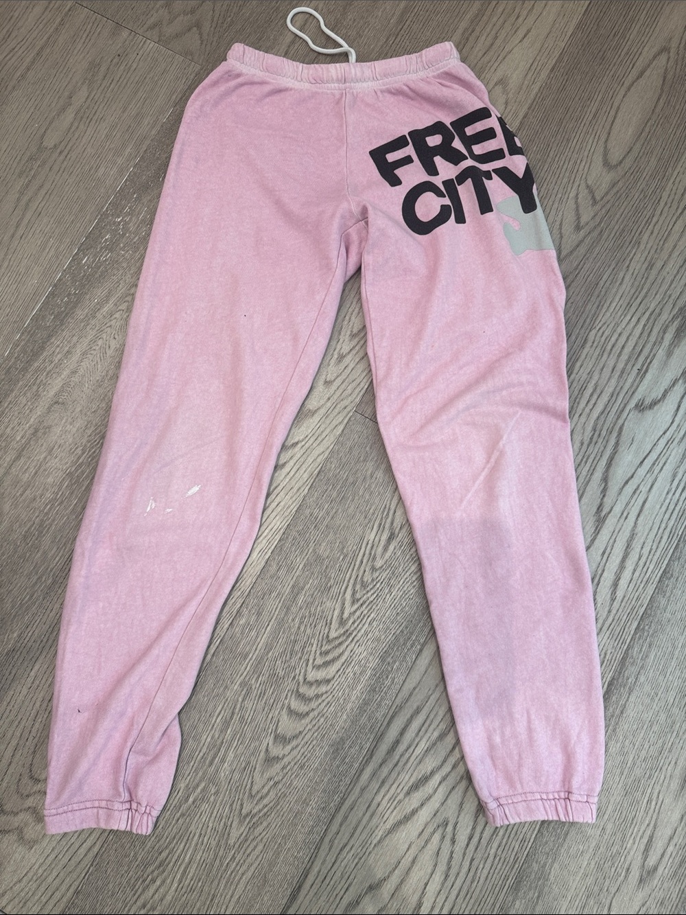 Pink 'FREE CITY' Sweatpants